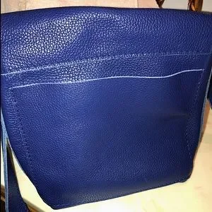 Calma Bags Bright Blue Leather Crossbody Bag By Calma Poshmark